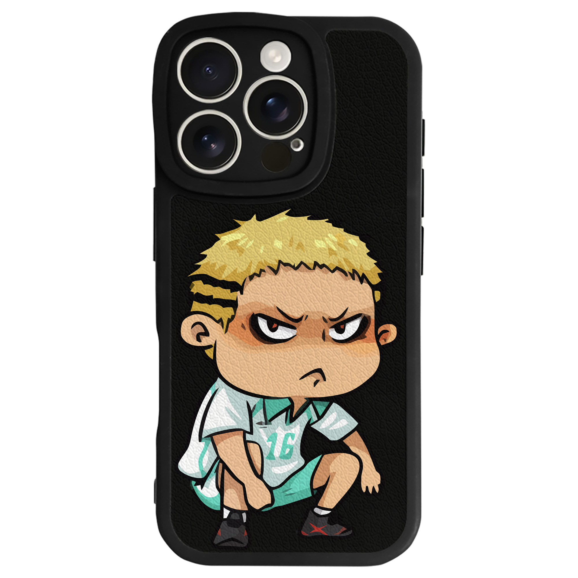 （画像用） ハイキュー!! Haikyu!! 【iPhone 16シリーズ対応】シリコンスマホケース（レザー調） 材質：シリコン